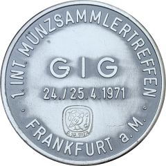 Medal - 1st international Numismatists meeting Frankfurt am Main