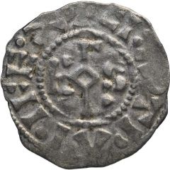 Denier - Charles III Meaux mint