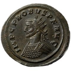 Antoninianus - Probus cuirassed, left, PAX AVG, Pax