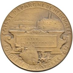 Centenary of the Savings Bank of Neuchâtel bronze