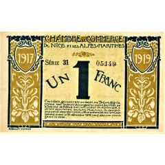 1 Franc - Chambre de Commerce de Nice et des Alpes-Maritimes 06