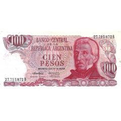 100 Pesos with `DECRETO-LEY` on Obverse