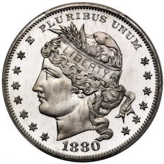 1 Dollar `1880 Goloid Metric Dollar` Pattern, Aluminium
