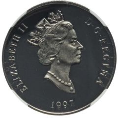 150 Dollars - Elizabeth II Wood Bison, platinum