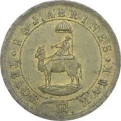 Token R. and J. Abrines, Gibraltar