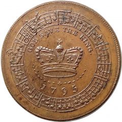1/2 Penny Middlesex - London / W. Forster