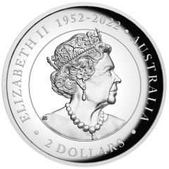 2 Dollars In the name of Elizabeth II, 6th Portrait - Australian Brumby - Silver Proof