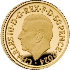 50 Pence - Charles III National Gallery, Gold Proof