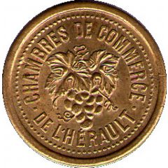5 Centimes - Chambres de Commerce - Hérault [34] Brass