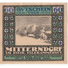 60 Heller Mitterndorf