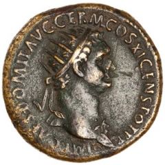 Dupondius - Domitian VIRTVTI AVGVSTI S C, Virtus
