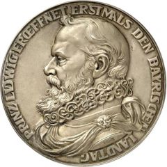 First opening of the Bavarian state parliament by Prince Ludwig