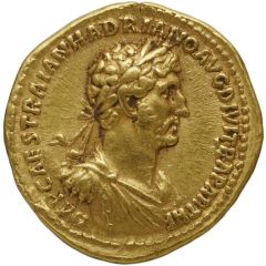 Aureus - Hadrian DIVI NER NEP P M TR P COS FORT RED, Fortuna
