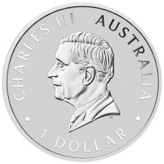 1 Dollar - Charles III 1st Portrait - Australian Kookaburra