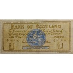 1 Pound Bank of Scotland