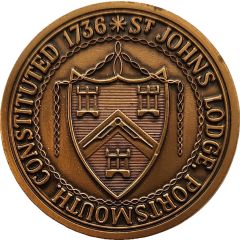 Medal - St. Johns Masonic Lodge Portsmouth, New Hampshire