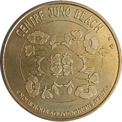 Monnaie de Paris Tourist Token - Courseulles-sur-Mer Centre Juno Beach - Nous nous souviendrons d`eux