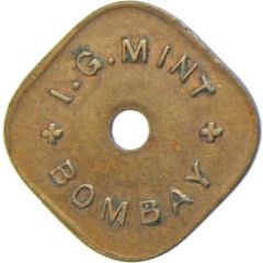 Canteen Token - 10 I.G. Mint, Bombay