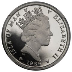1/2 Penny - Elizabeth II Fuchsia flower on shield, Year of Sport, platinum