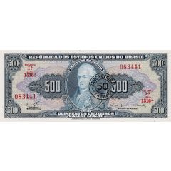 50 Centavos overprinted on P# 172