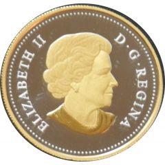 1 Dollar - Elizabeth II Our Home and Native Land, gold-plated