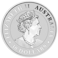 30 Dollars - Elizabeth II 6th Portrait - Australian Wedge-Tailed Eagle - Silver Bullion Coin