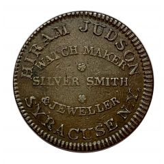 Hard Times Token - Hiram Judson, Watch Maker Syracuse, New York
