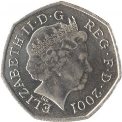 50 Pence - Elizabeth II 4th portrait, Britannia