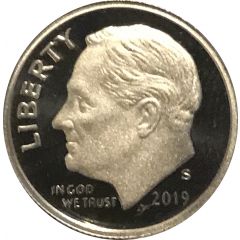 1 Dime `Roosevelt Dime` Silver Proof