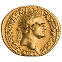 Aureus - Vespasian PACI AVGVSTI, Pax and Nemesis