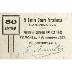 50 Céntimos Forcall