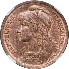 10 Centimes Bronze essay, head left