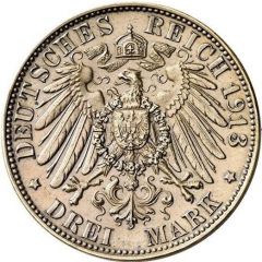 3 Mark - William II Declaration of war of Prussia against Napoleon - Copper pattern strike