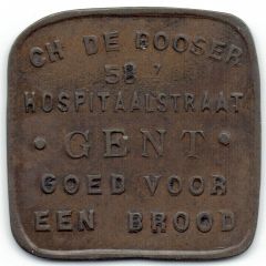 Bread token - Broodpenning De Booser