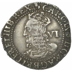 6 Shillings - Charles I 3rd Coinage, 4th Issue