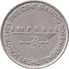 25 Cent Gaming Token - Empress River Casino Joliet, Illinois
