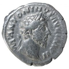Denarius - Marcus Aurelius PROV DEOR TR P XVIII COS III, Providentia