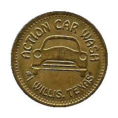 Token - Action Car Wash Willis, Texas