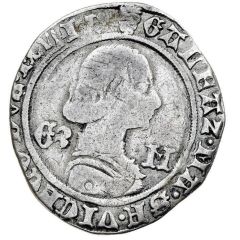 Grosso of 4 soldi - Galeazzo Maria Sforza Saint Ambrose enthroned