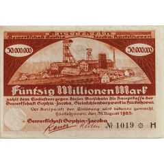 50 000 000 Mark Gewerkschaft Sophia-Jacoba