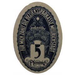 5 Pfennig Bezirkssparkasse