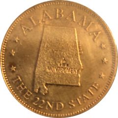 Token - Shell’s States of the Union Coin Game, Version 1 Alabama