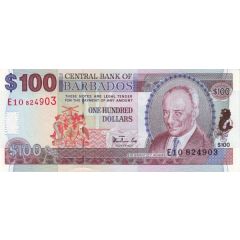 100 Dollars Large dotted numeral