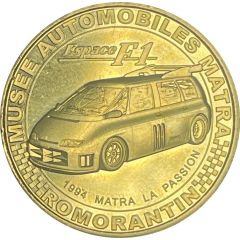 Jeton touristique - Monnaie de Paris - Musée automobile Matra