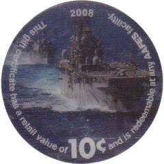 10 Cents - AAFES Gift Certificate 11M10