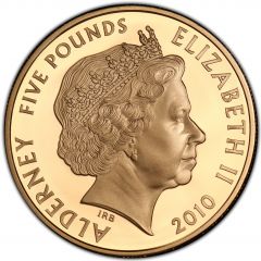 5 Pounds - Elizabeth II John Lennon, Gold Proof