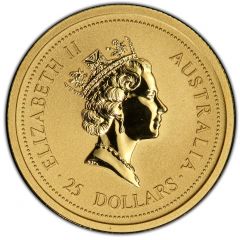 25 Dollars - Elizabeth II 3rd Portrait - Year of the Rat - Gold Bullion Coin