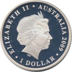 1 Dollar - Elizabeth II 4th Portrait - 2010 FIFA World Cup - Silver Proof