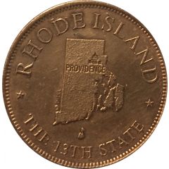 Token - Shell’s States of the Union Coin Game, Version 1 Rhode Island