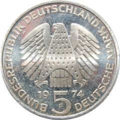 5 Deutsche Mark 25 Jahre Grundgesetz